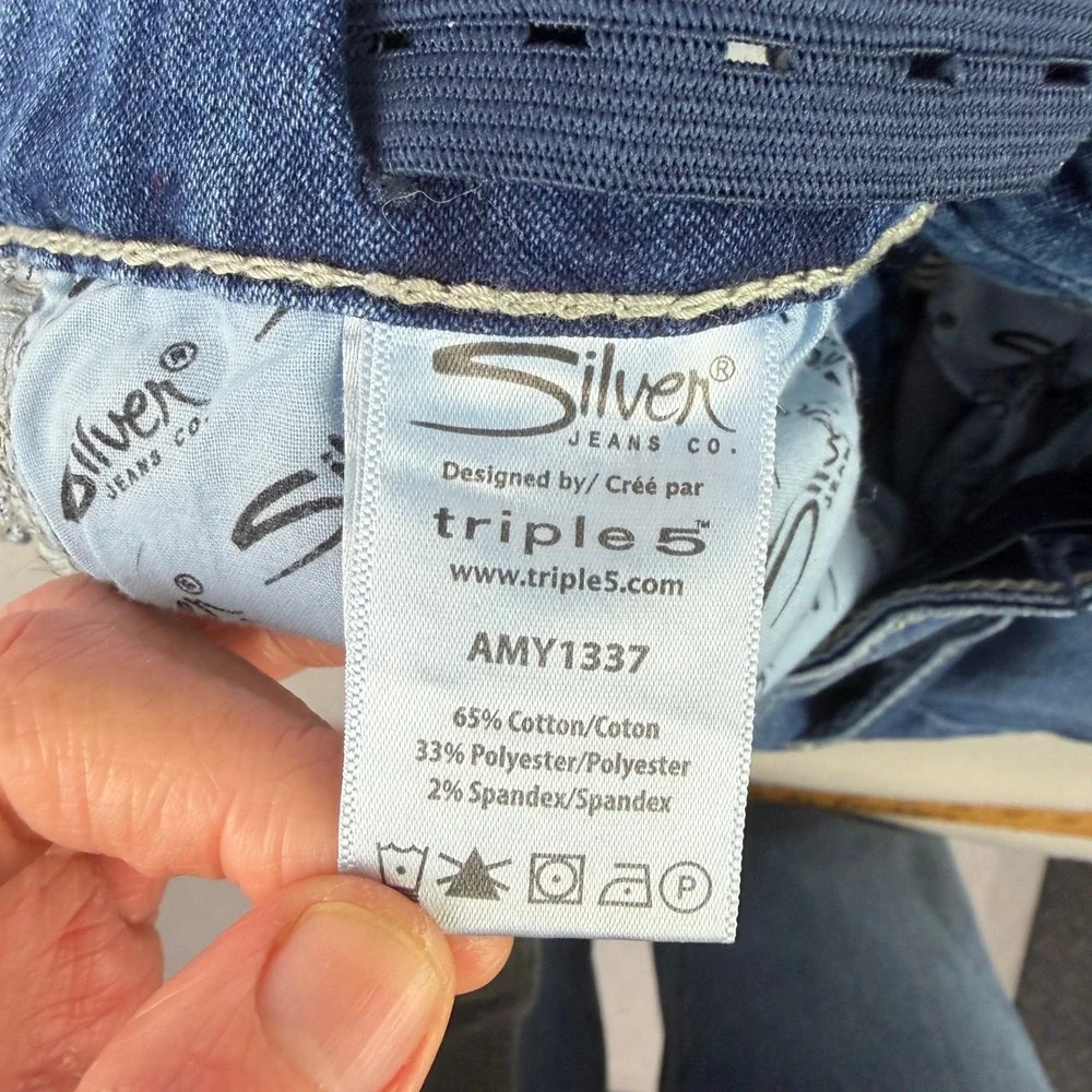 Silver Jeans Co. Denim Skinny Jeans Kids Size 12 Blue Casual Stretch Style 